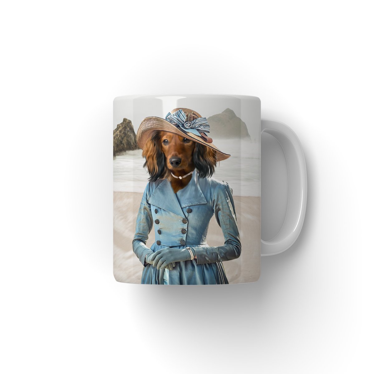 Mrs Warleggan (Poldark Inspired): Custom Pet Coffee Mug - Paw & Glory - Dog Portraits - Pet Portraits