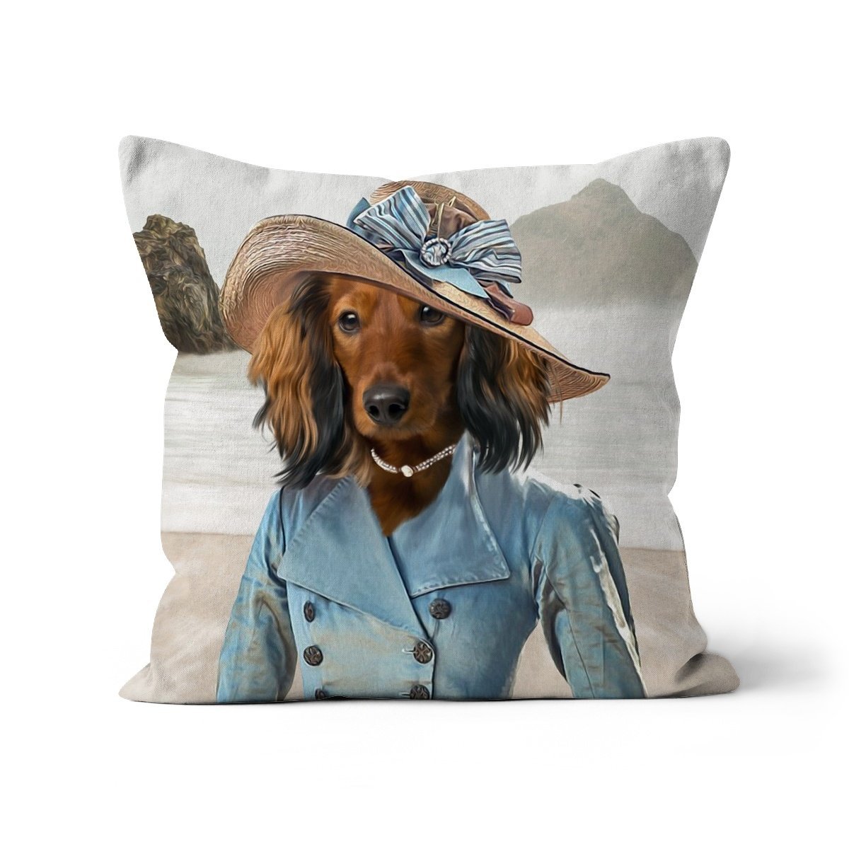 Mrs Warleggan (Poldark Inspired): Custom Pet Pillow - Paw & Glory - Dog Portraits - Pet Portraits