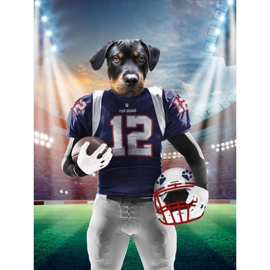 New England Pawtriots: Custom Digital Download Pet Portrait - Paw & Glory - Dog Portraits - Pet Portraits