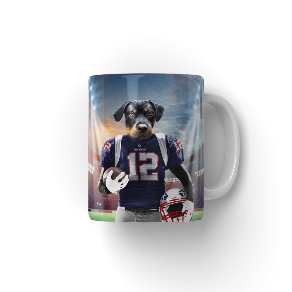 New England Pawtriots: Custom Pet Coffee Mug - Paw & Glory - Dog Portraits - Pet Portraits