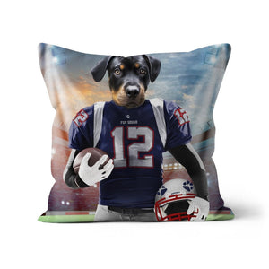 New England Pawtriots: Custom Pet Pillow - Paw & Glory - Dog Portraits - Pet Portraits