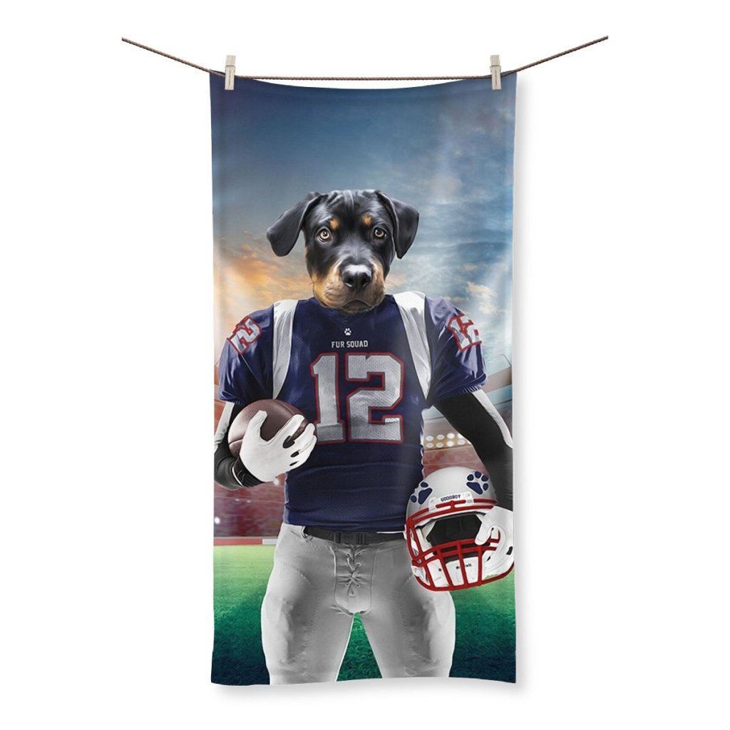 New England Pawtriots: Custom Pet Towel - Paw & Glory - Dog Portraits - Pet Portraits