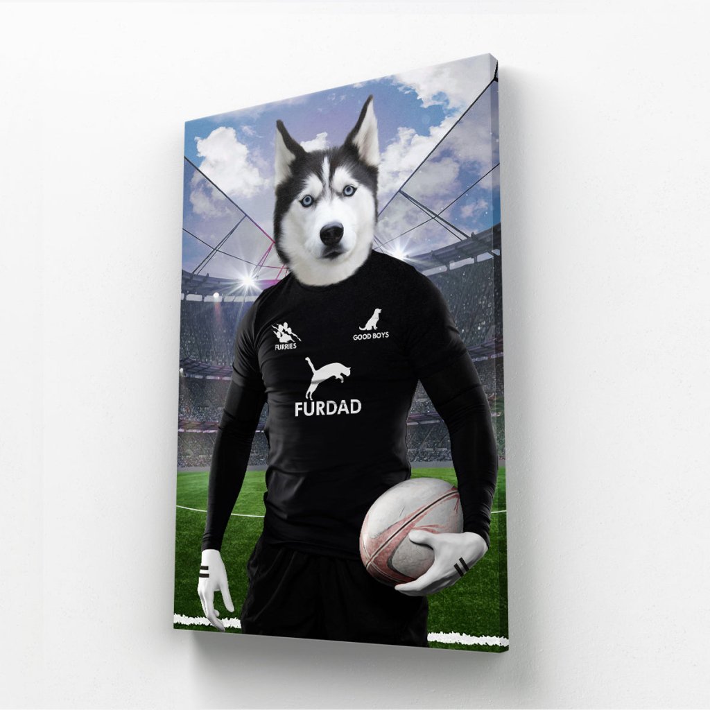 New Zealand Rugby Team: Custom Pet Canvas - Paw & Glory - Dog Portraits - Pet Portraits