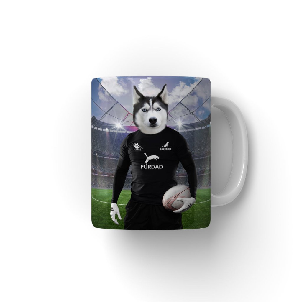 New Zealand Rugby Team: Custom Pet Coffee Mug - Paw & Glory - Dog Portraits - Pet Portraits