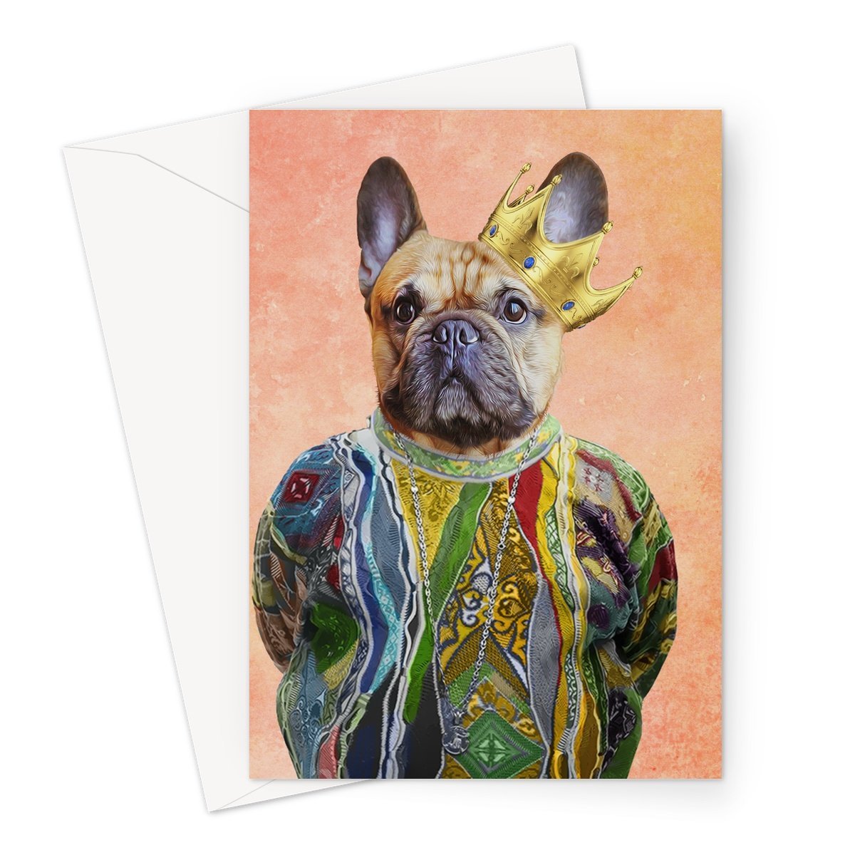 Notorious D.O.G: Custom Pet Greeting Card - Paw & Glory - Dog Portraits - Pet Portraits