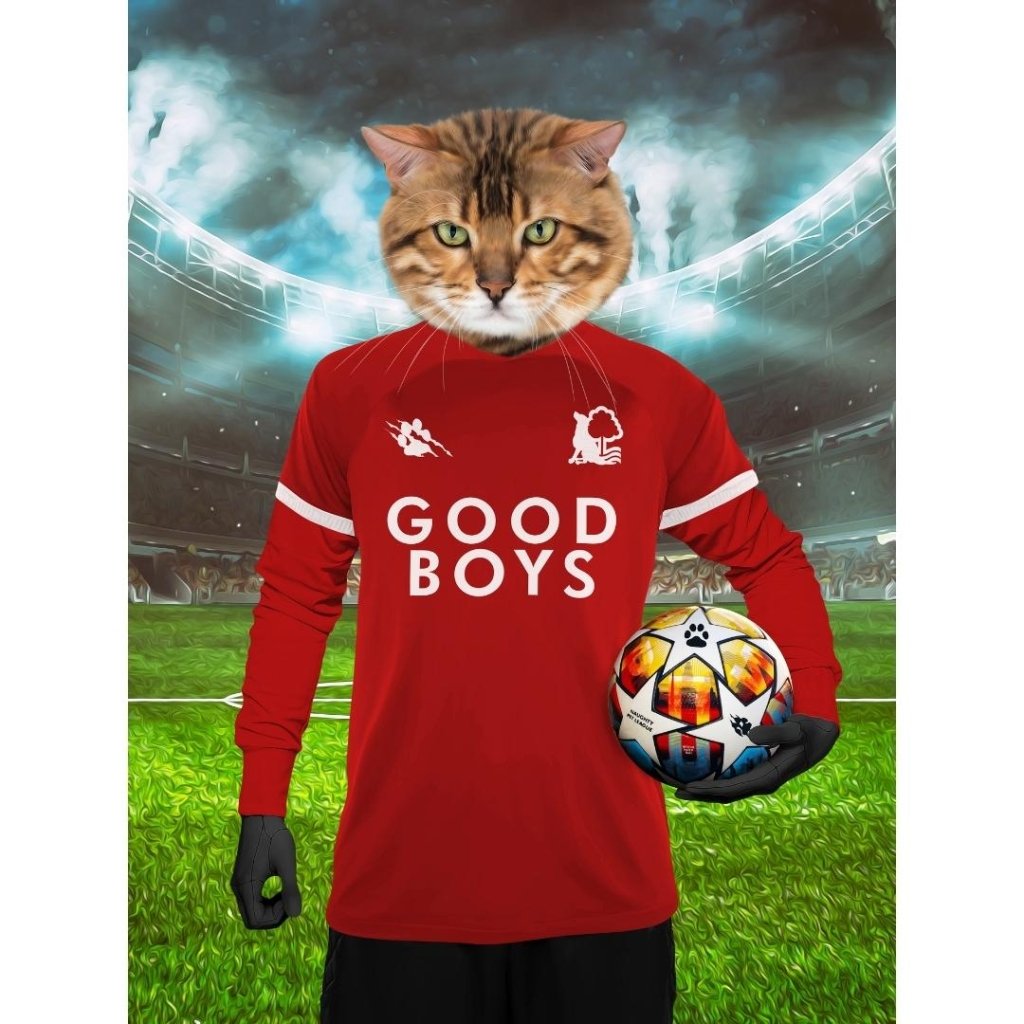 Nottingham Furrest Football Club: Custom Digital Download Pet Portrait - Paw & Glory - Dog Portraits - Pet Portraits