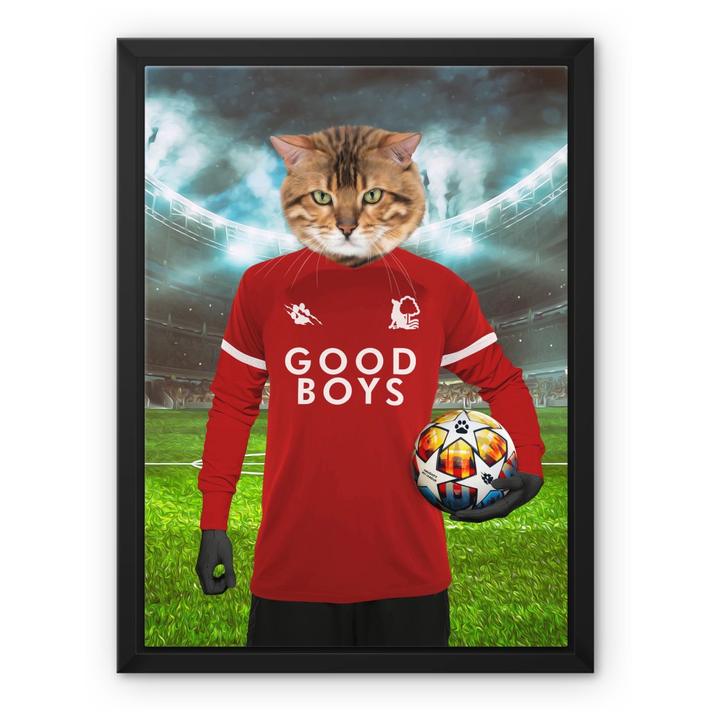 Nottingham Furrest Football Club: Custom Pet Canvas - Paw & Glory - #pet portraits# - #dog portraits# - #pet portraits uk#