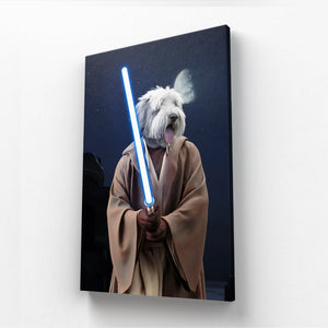 Obi Wan Kanobi (Star Wars Inspired): Custom Pet Canvas - Paw & Glory - Dog Portraits - Pet Portraits