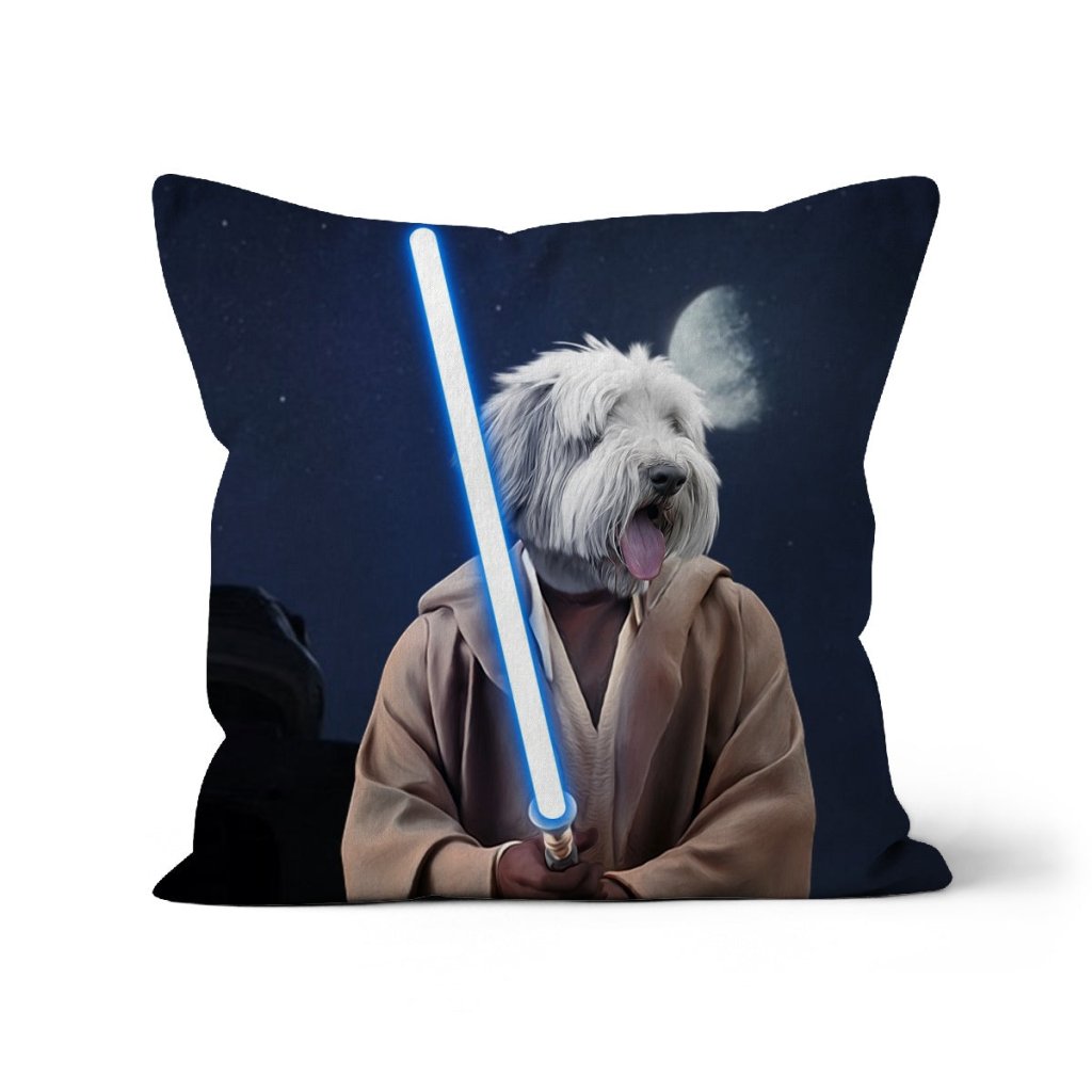 Obi Wan Kanobi (Star Wars Inspired): Custom Pet Pillow - Paw & Glory - Dog Portraits - Pet Portraits