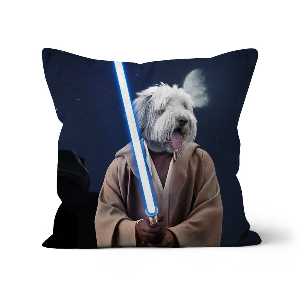 Obi Wan Kanobi (Star Wars Inspired): Custom Pet Pillow - Paw & Glory - Dog Portraits - Pet Portraits