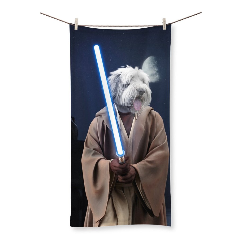 Obi Wan Kanobi (Star Wars Inspired): Custom Pet Towel - Paw & Glory - Dog Portraits - Pet Portraits