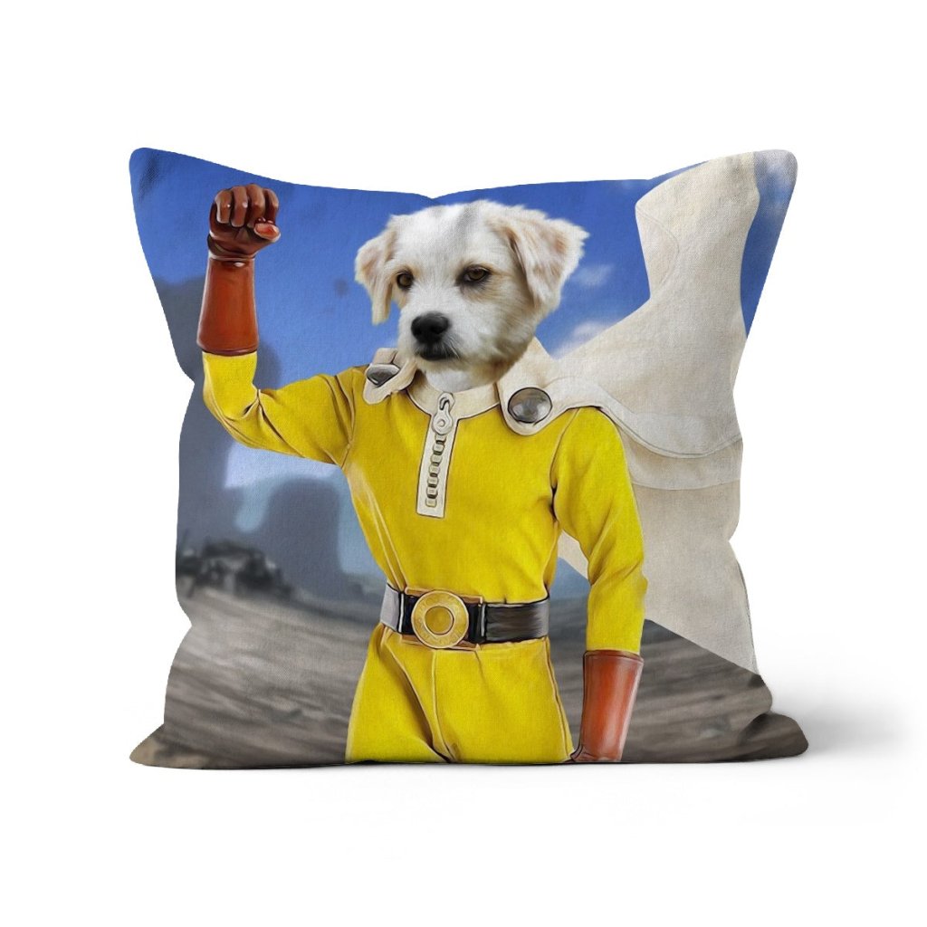 One Punch Man: Custom Pet Pillow - Paw & Glory - Dog Portraits - Pet Portraits