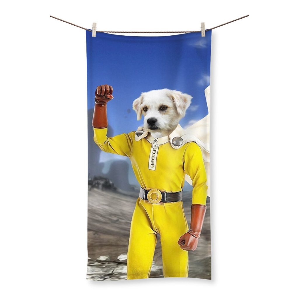 One Punch Man: Custom Pet Towel - Paw & Glory - Dog Portraits - Pet Portraits