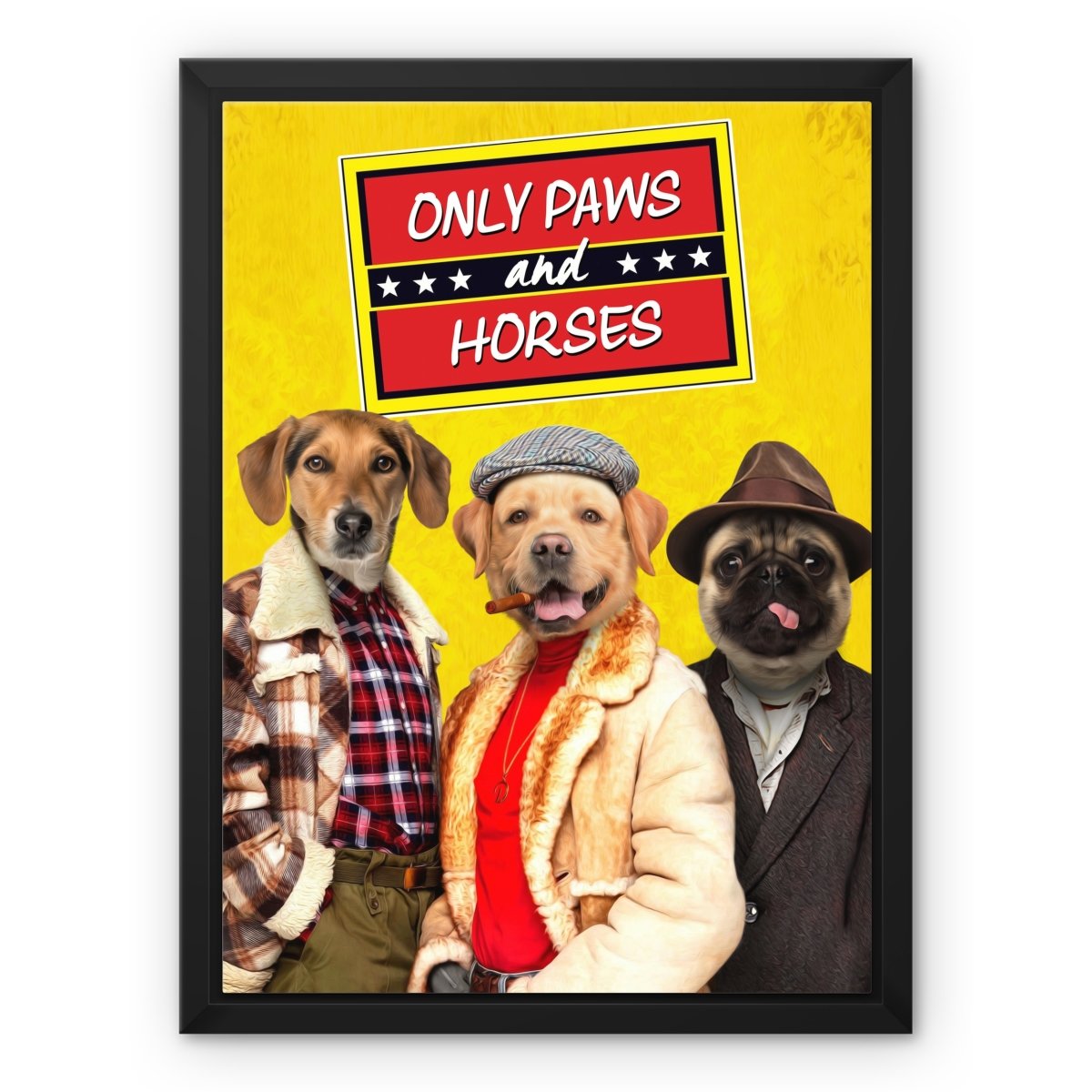 Only Paws and Horses 3: Custom Pet Canvas - Paw & Glory - Dog Portraits - Pet Portraits