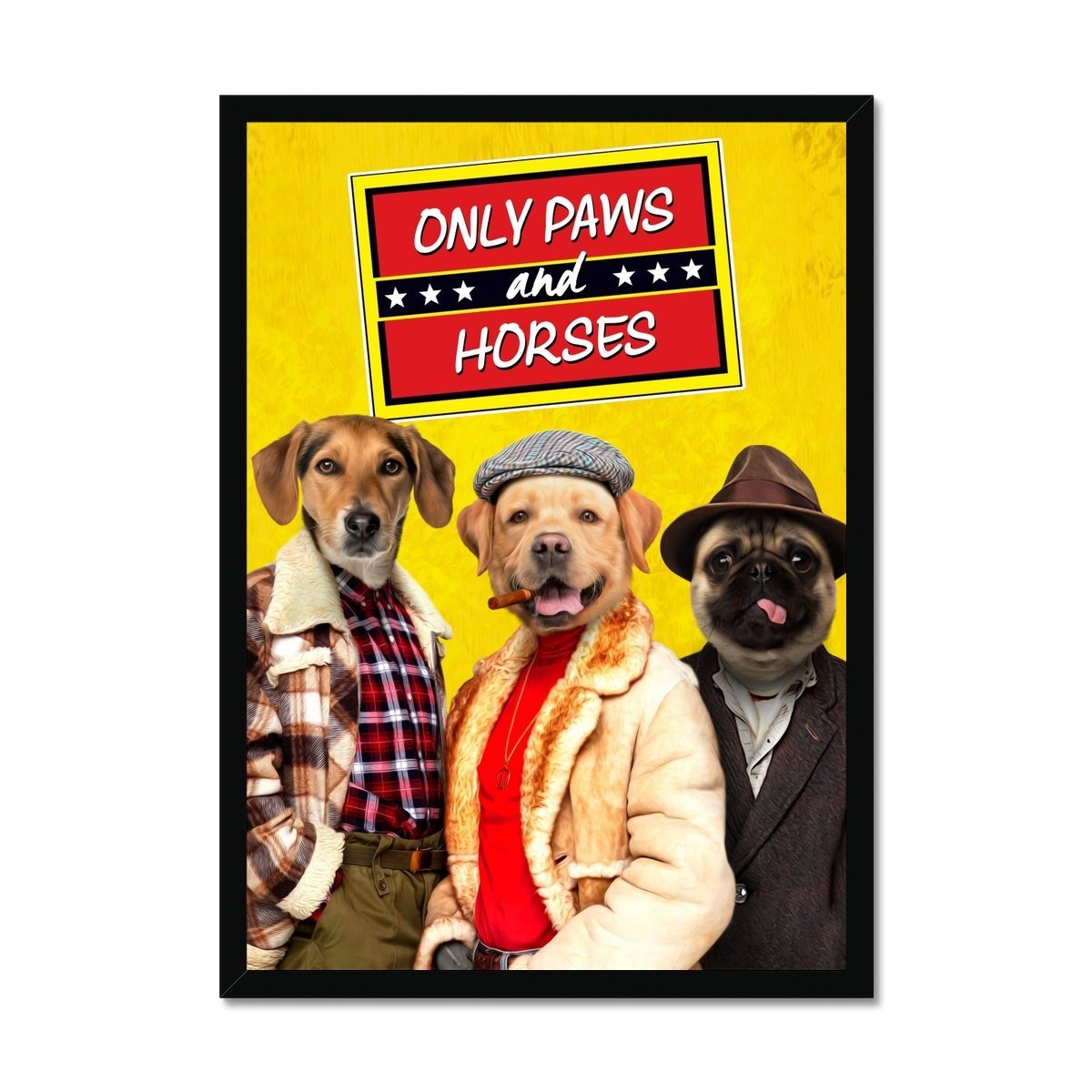 Only Paws and Horses 3: Custom Pet Portrait - Paw & Glory - Dog Portraits - Pet Portraits