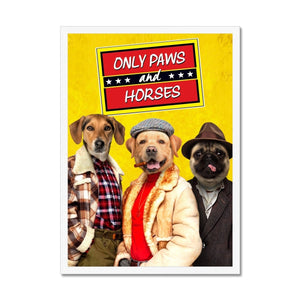 Only Paws and Horses 3: Custom Pet Portrait - Paw & Glory - Dog Portraits - Pet Portraits