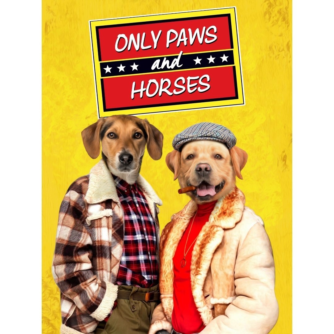 Only Paws & Horses 2: Custom Digital Download Pet Portrait - Paw & Glory - Dog Portraits - Pet Portraits