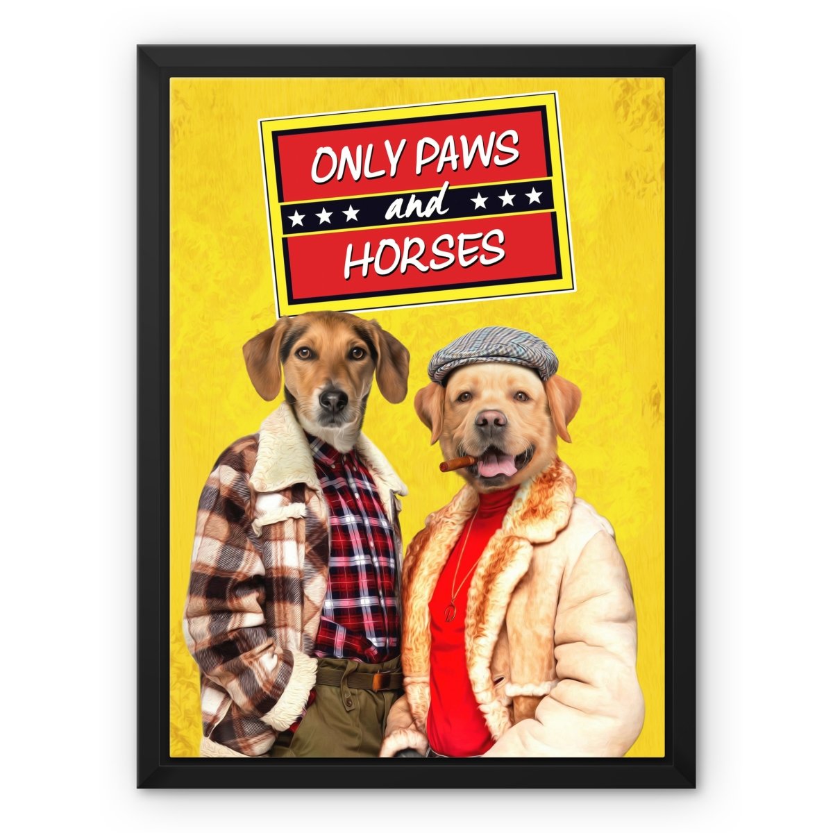 Only Paws & Horses 2: Custom Pet Canvas - Paw & Glory - Dog Portraits - Pet Portraits