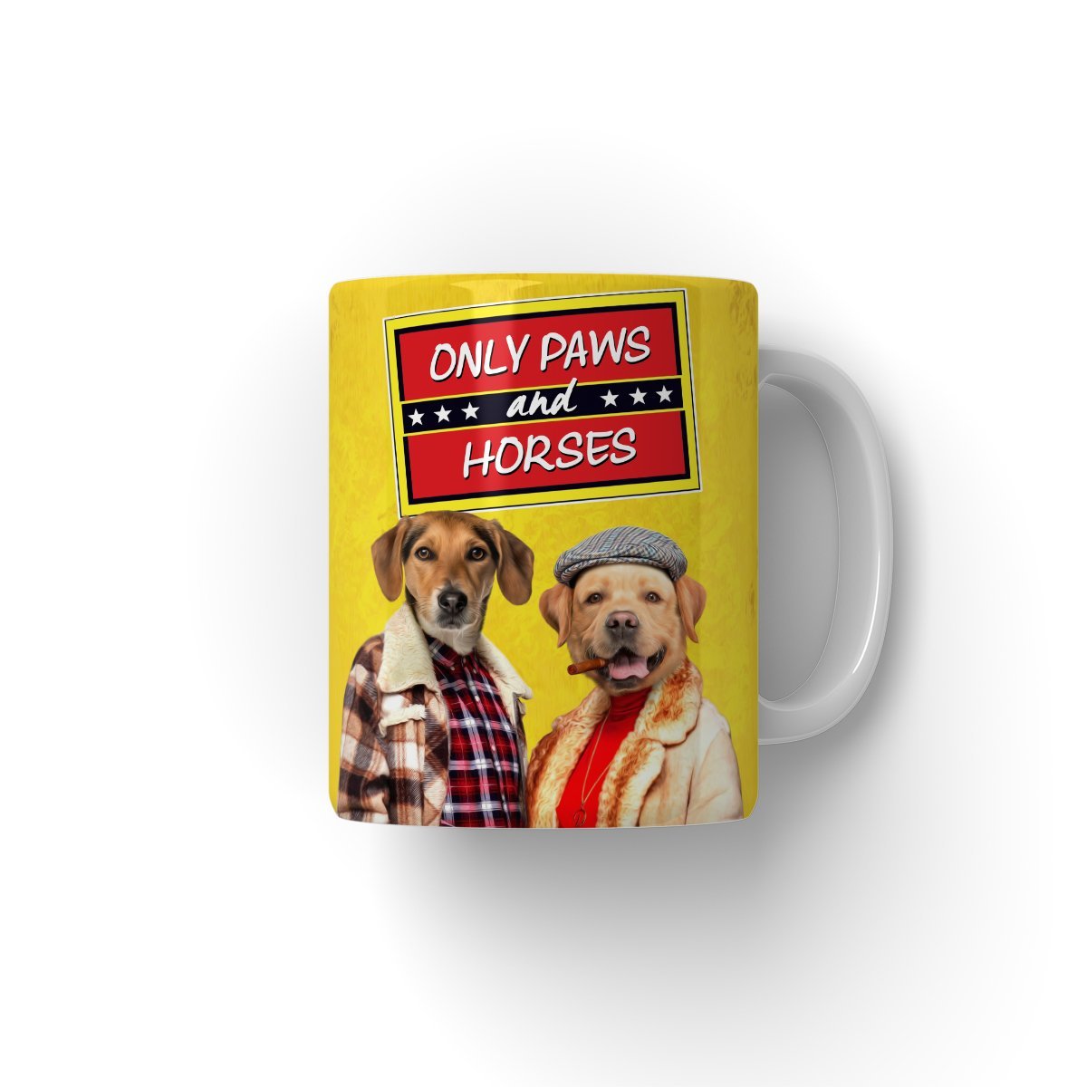 Only Paws & Horses 2: Custom Pet Coffee Mug - Paw & Glory - Dog Portraits - Pet Portraits