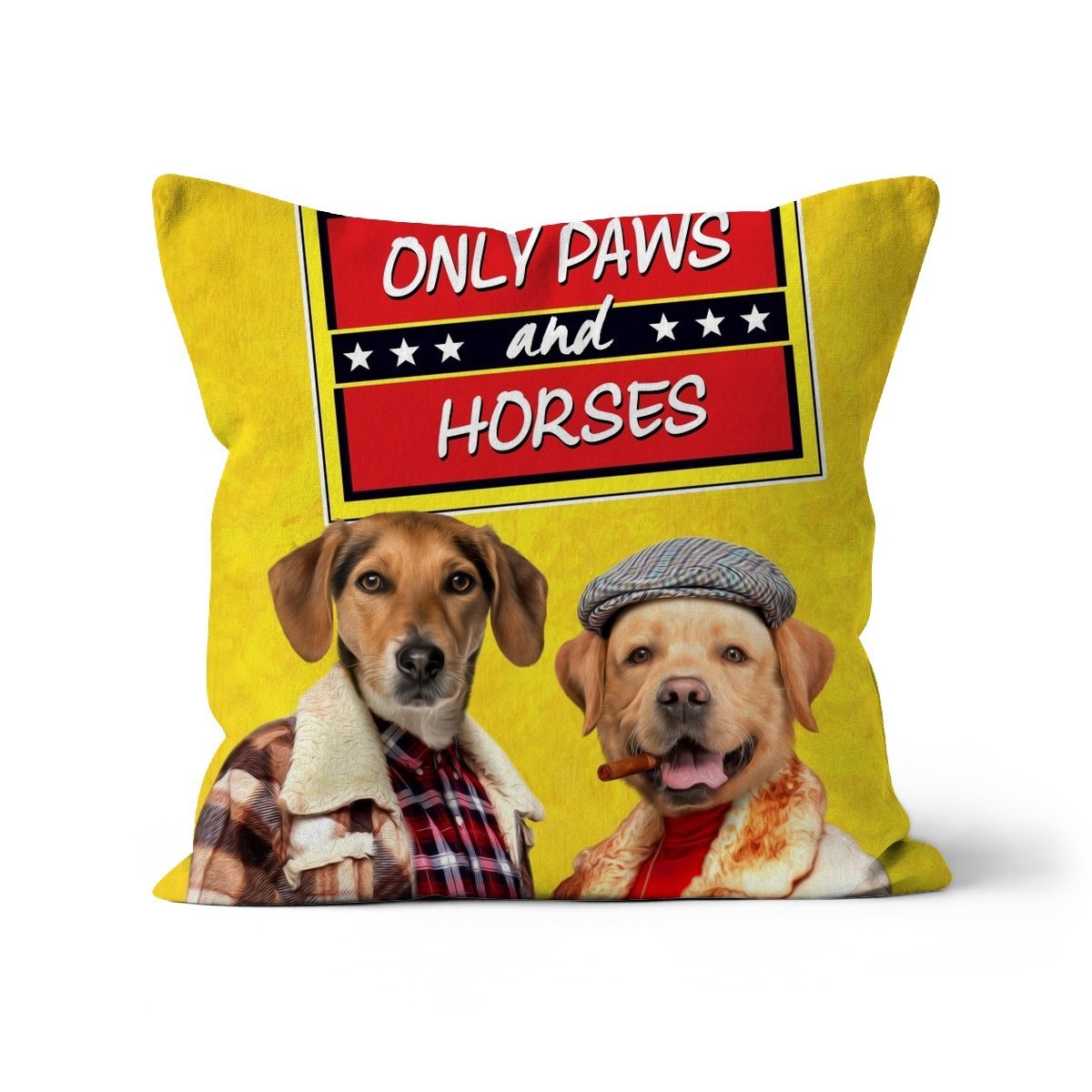 Only Paws & Horses 2: Custom Pet Pillow - Paw & Glory - Dog Portraits - Pet Portraits