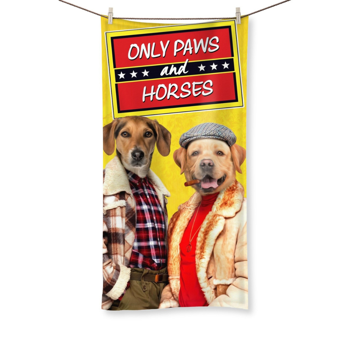 Only Paws & Horses 2: Custom Pet Towel - Paw & Glory - Dog Portraits - Pet Portraits