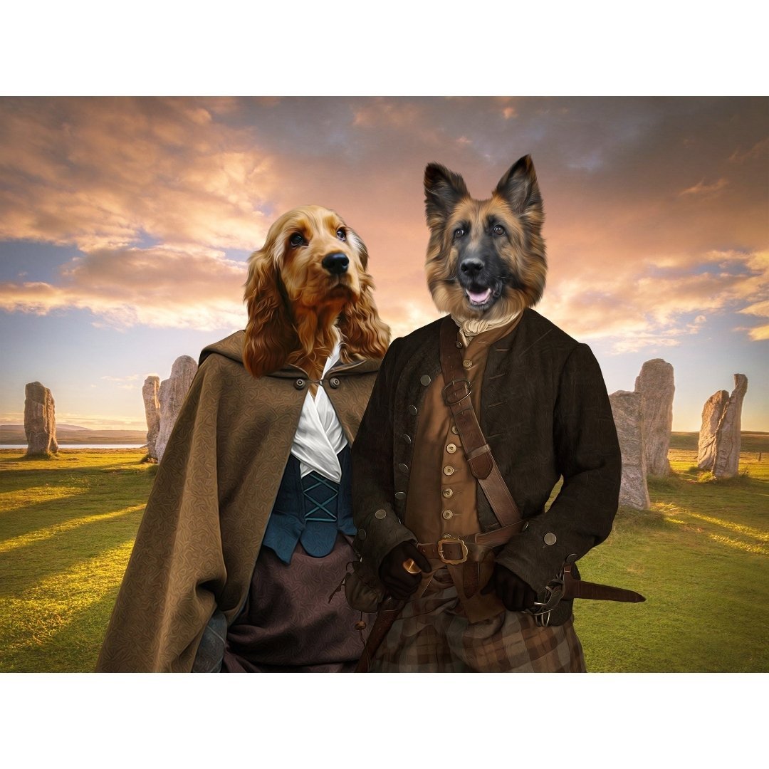 Outlander: Custom Digital Download Pet Portrait - Paw & Glory - Dog Portraits - Pet Portraits