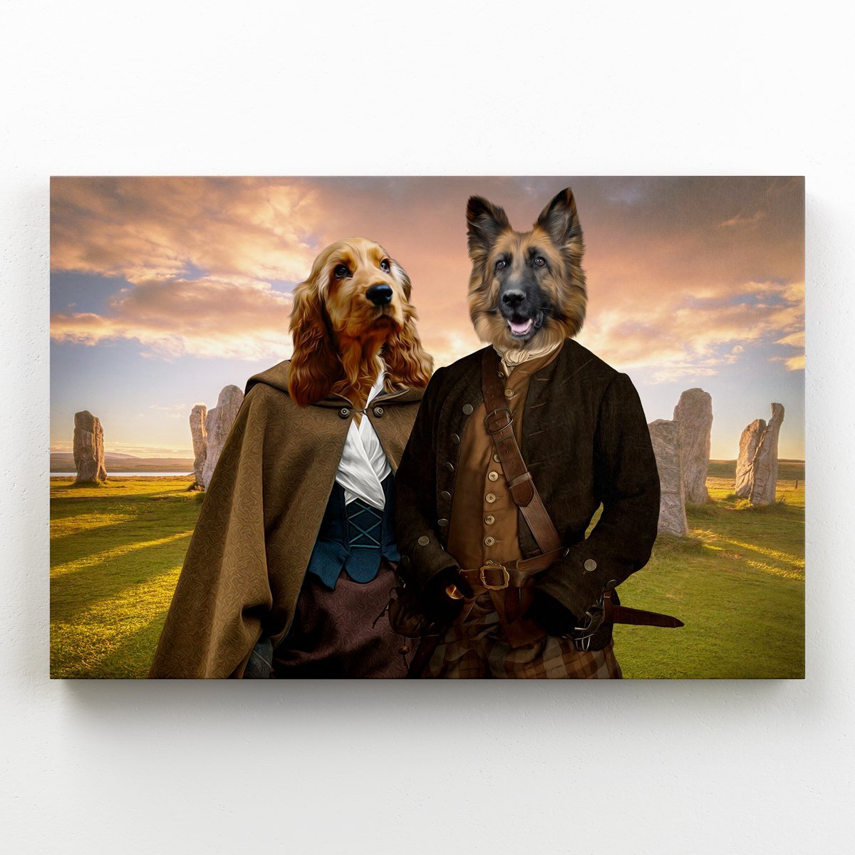 Outlander: Custom Pet Canvas - Paw & Glory - Dog Portraits - Pet Portraits