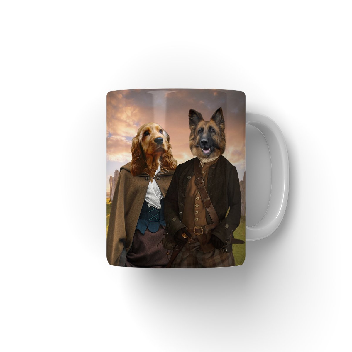 Outlander: Custom Pet Coffee Mug - Paw & Glory - Dog Portraits - Pet Portraits