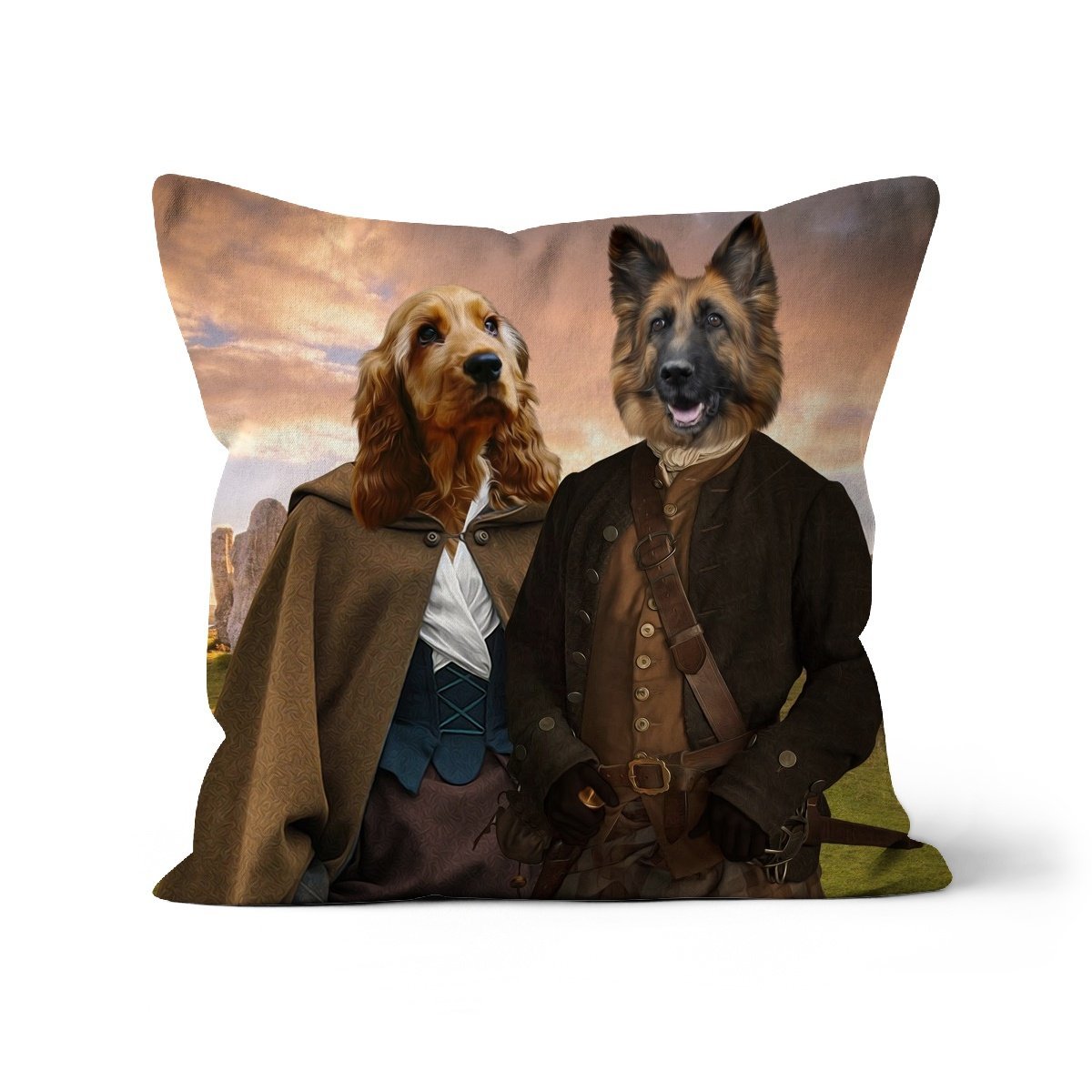 Outlander: Custom Pet Pillow - Paw & Glory - Dog Portraits - Pet Portraits