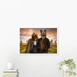 Outlander: Custom Pet Poster - Paw & Glory - Dog Portraits - Pet Portraits