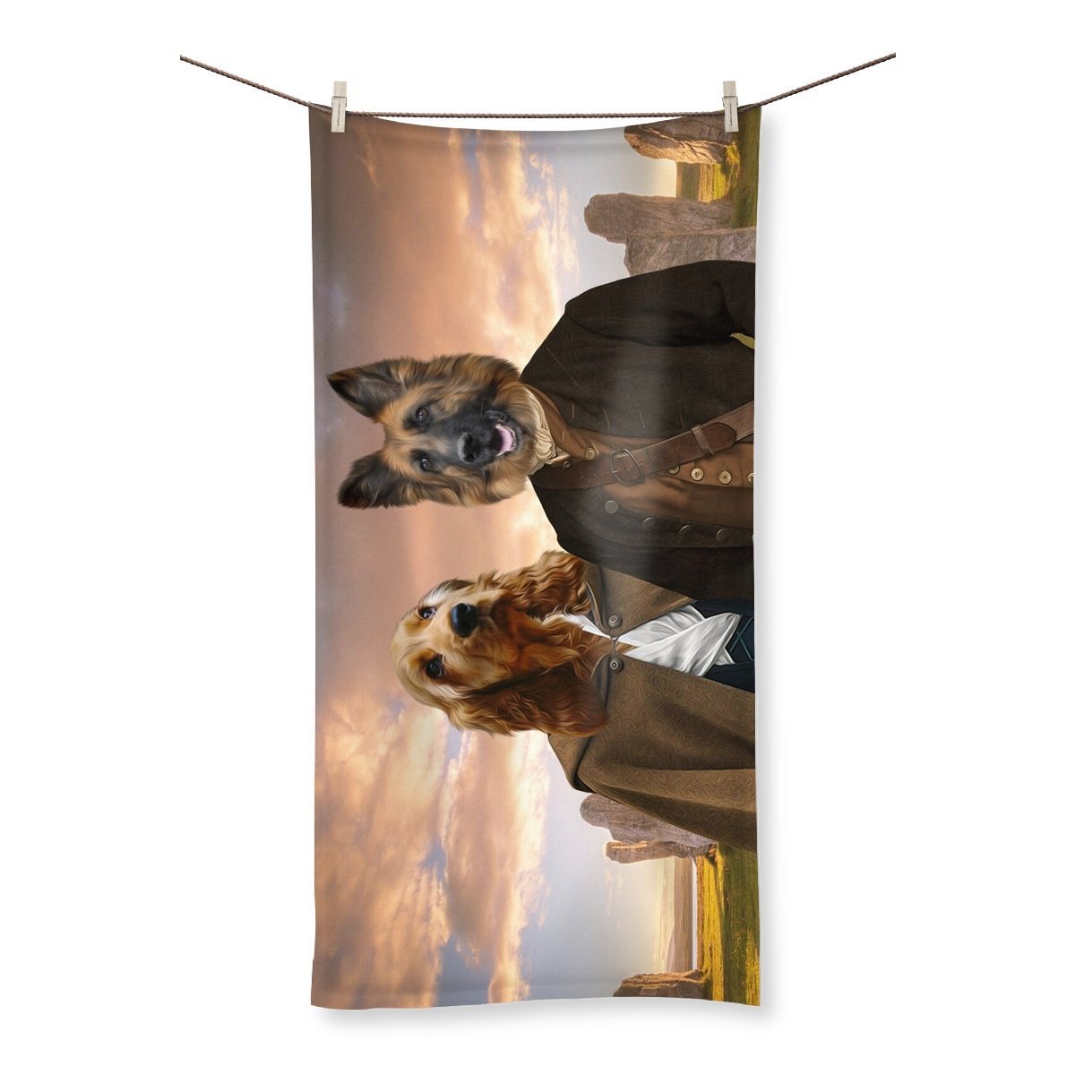 Outlander: Custom Pet Towel - Paw & Glory - Dog Portraits - Pet Portraits