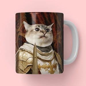 Paladin: Custom Pet Coffee Mug - Paw & Glory - Dog Portraits - Pet Portraits