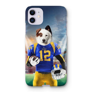 Paw Angeles Rams: Custom Pet Phone Case - Paw & Glory - Dog Portraits - Pet Portraits