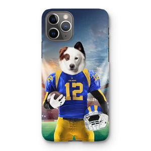 Paw Angeles Rams: Custom Pet Phone Case - Paw & Glory - Dog Portraits - Pet Portraits