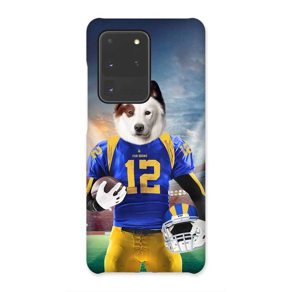 Paw Angeles Rams: Custom Pet Phone Case - Paw & Glory - Dog Portraits - Pet Portraits