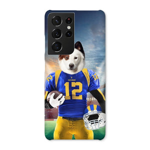 Paw Angeles Rams: Custom Pet Phone Case - Paw & Glory - Dog Portraits - Pet Portraits