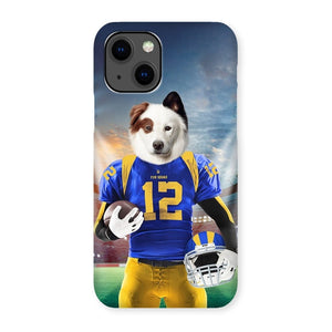 Paw Angeles Rams: Custom Pet Phone Case - Paw & Glory - Dog Portraits - Pet Portraits