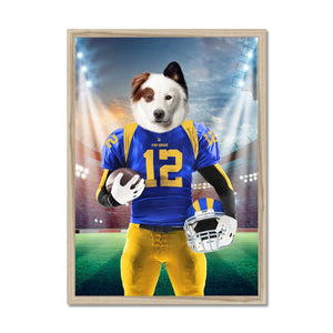 Paw Angeles Rams: Custom Pet Portrait - Paw & Glory - Dog Portraits - Pet Portraits