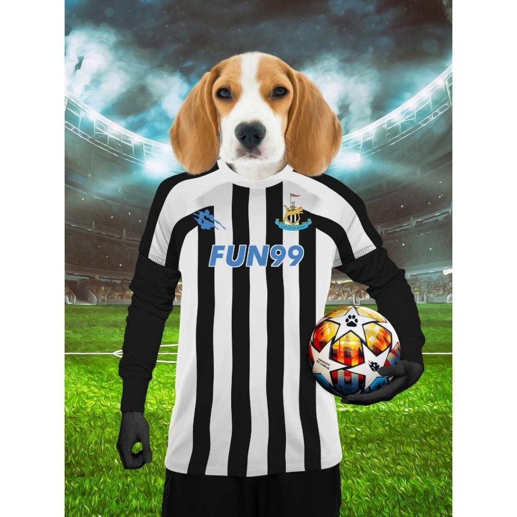 Paw Castle United Football Club: Custom Digital Download Pet Portrait - Paw & Glory - Dog Portraits - Pet Portraits