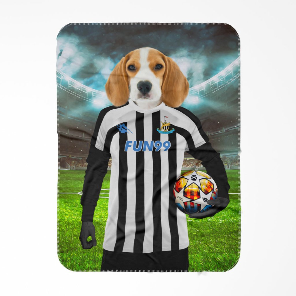 Paw Castle United Football Club: Custom Pet Blanket - Paw & Glory - Dog Portraits - Pet Portraits