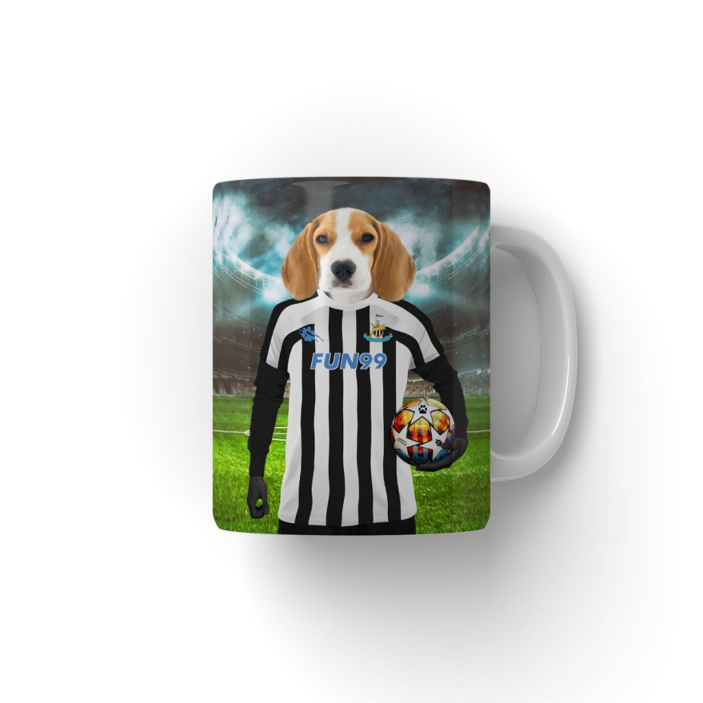 Paw Castle United Football Club: Custom Pet Coffee Mug - Paw & Glory - Dog Portraits - Pet Portraits