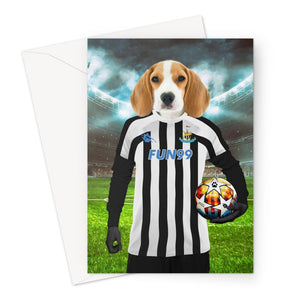 Paw Castle United Football Club: Custom Pet Greeting Card - Paw & Glory - Dog Portraits - Pet Portraits