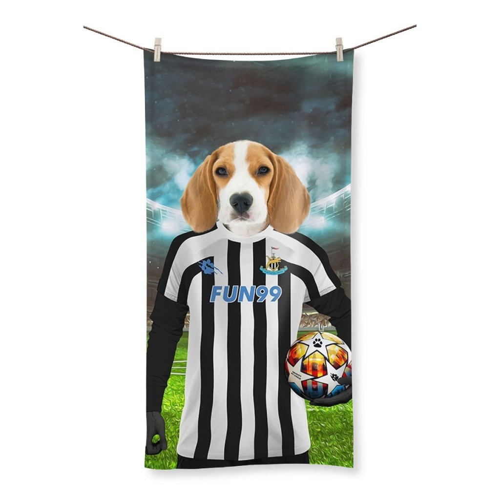 Paw Castle United Football Club: Custom Pet Towel - Paw & Glory - Dog Portraits - Pet Portraits