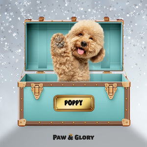 Paw - fany & Co. Luxury Trunk: Custom Digital Download Pet Portrait - Paw & Glory - Dog Portraits - Pet Portraits