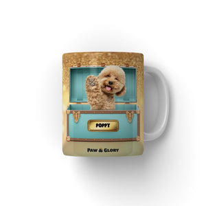 Paw - fany & Co. Luxury Trunk: Custom Pet Coffee Mug - Paw & Glory - Dog Portraits - Pet Portraits