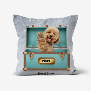 Paw - fany & Co. Luxury Trunk: Custom Pet Pillow - Paw & Glory - Dog Portraits - Pet Portraits