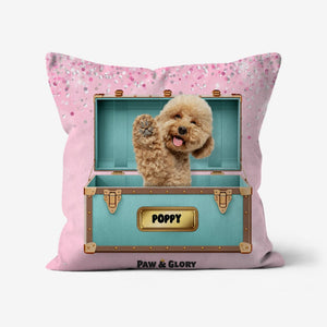 Paw - fany & Co. Luxury Trunk: Custom Pet Pillow - Paw & Glory - Dog Portraits - Pet Portraits