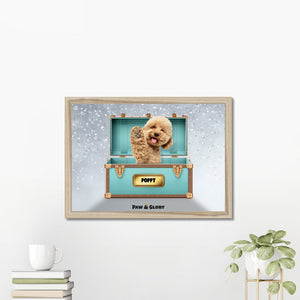 Paw - fany & Co. Luxury Trunk: Custom Pet Portrait - Paw & Glory - Dog Portraits - Pet Portraits