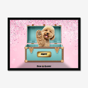 Paw - fany & Co. Luxury Trunk: Custom Pet Portrait - Paw & Glory - Dog Portraits - Pet Portraits