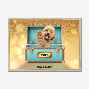 Paw - fany & Co. Luxury Trunk: Custom Pet Portrait - Paw & Glory - Dog Portraits - Pet Portraits